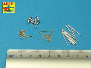 ABER 1:700L-35  - 1:700 Set of barrels for Italian Battleship: RN Roma or Littorio or Vittorio Veneto 381mm x 9, 152mm x 12, 90mm x 12