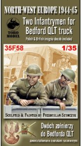TORO MODEL 35F58 - 1:35 Dwóch żołnierzy do Bedforda QLT - NWE 1944-45