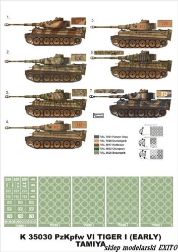 Przejdź do produktu MONTEX K35030 - 1:35 Pz.Kpfw.VI Tiger I Early
