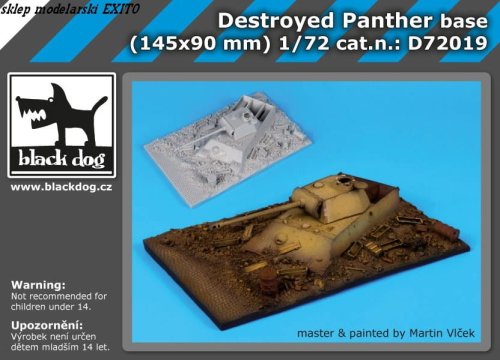 Przejdź do produktu BLACK DOG D72019 - 1:72 Destroyed Panther base (145 x 90 mm)