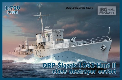 Przejdź do produktu IBG 70001 - 1:700 ORP Ślązak 1943 Hunt II class destroyer escort