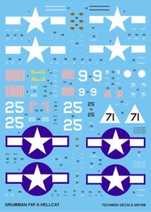 TECHMOD 48019 - 1:48 Grumman F6F-5 Hellcat