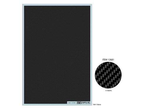 Przejdź do produktu TAMIYA 12681 - 1:24 Carbon Pattern Decal Twill Weave Fine