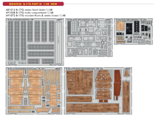 Przejdź do produktu EDUARD BIG49256 - 1:48 B-17G PART III
