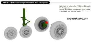 EDUARD 648181 - 1:48 F-104 undercarriage wheels late