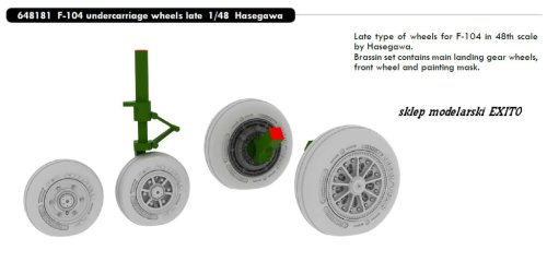 Przejdź do produktu EDUARD 648181 - 1:48 F-104 undercarriage wheels late