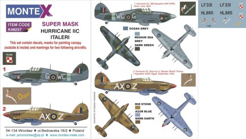 Przejdź do produktu MONTEX K48257 - 1:48 Hurricane Mk. IIC