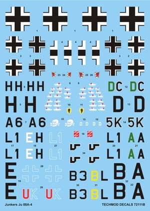 Przejdź do produktu TECHMOD 72111 - 1:72 Junkers Ju-88 A-4/5