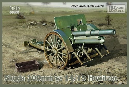 Przejdź do produktu IBG 35025 - 1:35 Skoda 100mm vz 14/19 Howitzer