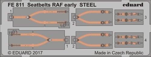 Przejdź do produktu EDUARD FE811 - 1:48 Seatbelts RAF early - Steel