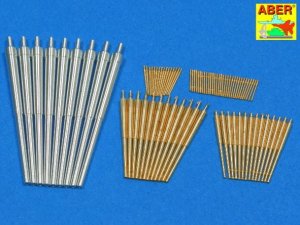 ABER 1:350L-53  - 1:350 Set of barrels 280mm x 9, 150mm x 12, 105mm x 14, 37mm x 16, 20mm x 32 for German Battleship Scharnhorst (1943)
