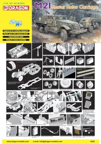 Przejdź do produktu DRAGON 6362 - 1:35 M21 Mortar Motor Carriage