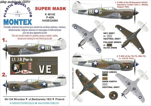 Przejdź do produktu MONTEX K48142 - 1:48 P-40 N