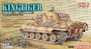 DRAGON 6840 - 1:35 Sd.Kfz.182 Kingtiger Henschel Production w/Zimmerit s.Pz.Abt.505 Russia 1944