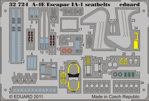 Przejdź do produktu EDUARD 32724 - 1:32 A-4E Escapac IA-1 seatbelts