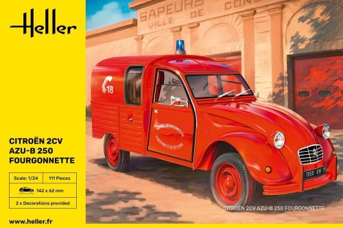 Przejdź do produktu Heller 82701 - 1:24 Citroen 2CV AZU-B 250 Fourgonnette