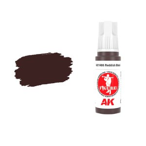 AK Interactive 11406 - Farba akrylowa Reddish Black 17ml