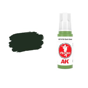 AK Interactive 11410 - Farba akrylowa Dark Green 17ml