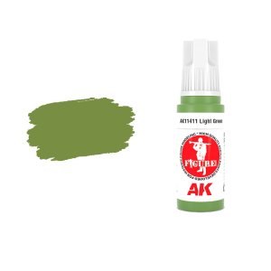 AK Interactive 11411 - Farba akrylowa Light Green 17ml
