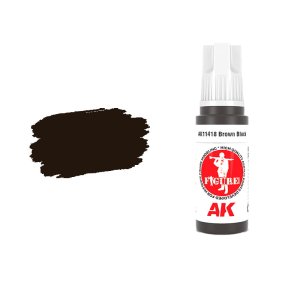 AK Interactive 11418 - Farba akrylowa Brown Black 17ml