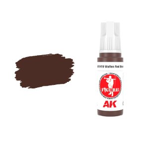AK Interactive 11419 - Farba akrylowa Waffen Red Brown 17ml