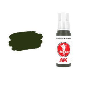 AK Interactive 11421 - Farba akrylowa Dark Olive Green 17ml