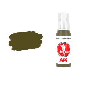 AK Interactive 11433 - Farba akrylowa US Olive Base Uniform 17ml