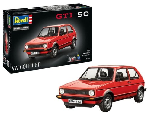 Przejdź do produktu Revell 05623 - 1:24 VW Golf 1 GTI 50 Years Anniversary model z farbami