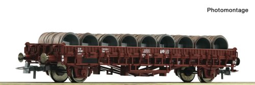 Przejdź do produktu Przedsprzedaż Roco 6600300 H0 - Wagon towarowy platforma typu Klms z ładunkiem, SNCF, ep.IV