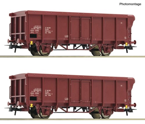 Przejdź do produktu Przedsprzedaż Roco 6600280 H0 - Zestaw 2 wagonów towarowych typu Eos, DR, ep.IV