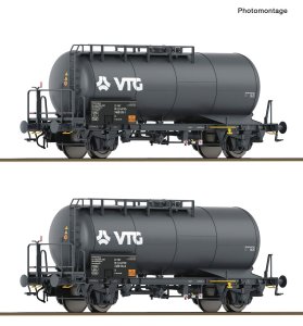 Przedsprzedaż Roco 6600246 H0 - Zestaw 2 wagonów cysten typu Zs, VTG, GATX, ep.V-VI