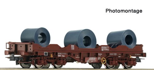 Przejdź do produktu Przedsprzedaż Roco 6600198 H0 - Wagon platforma typu Shimms z ładunkiem, Renfe, ep.IV