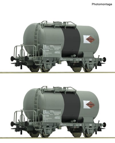 Przejdź do produktu Przedsprzedaż Roco 6600196 H0 - Zestaw 2 wagonów cystern Mitrag, SBB, ep.V