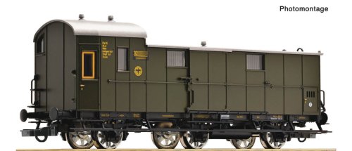 Przejdź do produktu Przedsprzedaż Roco 6200256 H0 - Wagon bagażowy typu Pw3 pr99a, DRG, ep.II