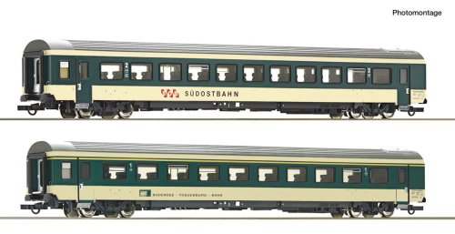 Przejdź do produktu Przedsprzedaż Roco 6200213 H0 - Zestaw 2 wagonów osobowych  Voralpen Express, SOB/BT/SBB, ep.IV-V, s.2