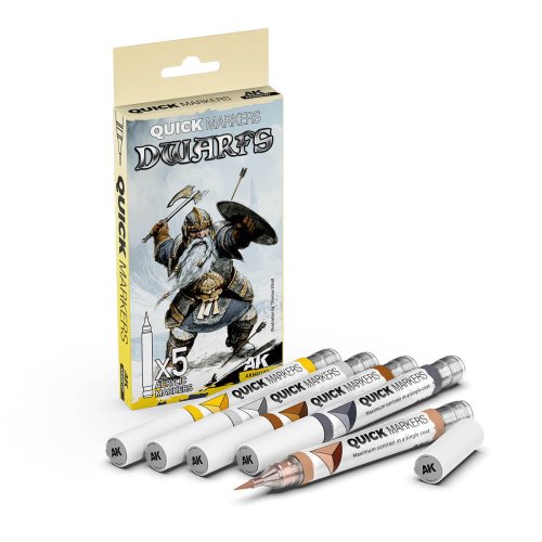 Przejdź do produktu AK Interactive AKMQ107 - Zestaw markerów do figurek Quick Markers Dwarfs