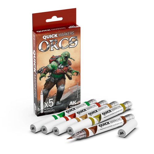 Przejdź do produktu AK Interactive AKMQ106 - Zestaw markerów do figurek Quick Markers Orcs