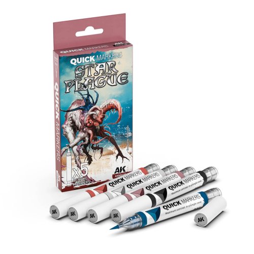 Przejdź do produktu AK Interactive AKMQ105 - Zestaw markerów do figurek Quick Markers Star Plague