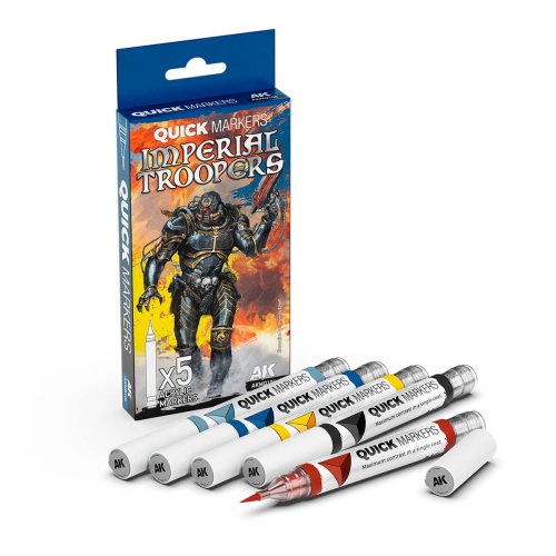 Przejdź do produktu AK Interactive AKMQ104 - Zestaw markerów do figurek Quick Markers Imperial Troopers