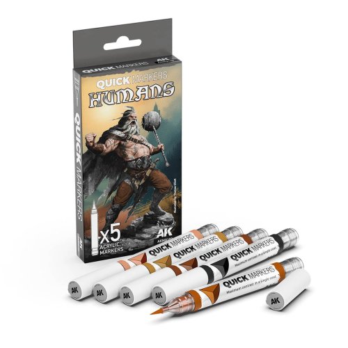 Przejdź do produktu AK Interactive AKMQ103 - Zestaw markerów do figurek Quick Markers Humans
