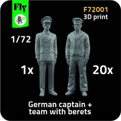 Przejdź do produktu Fly F72001 - 1:72 1x German captain + 20x sailor with berets