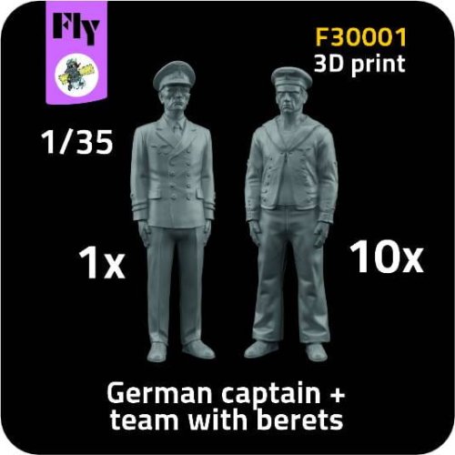 Przejdź do produktu Fly F30001 - 1:35 1x German captain + 10x sailor with berets