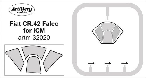 Przejdź do produktu Fly ARTM32020 - 1:32 Fiat CR.42 Falco mask for ICM