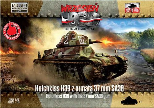 Przejdź do produktu First To Fight 128 - Wrzesień 1939 - 1:72 Hotchkiss H39 z armatą 37 mm SA38