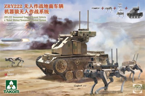 Przejdź do produktu Takom 2223 - 1:35 ZRY-222 Unmanned Combat Ground Vehicle with Robot Wolves Unmanned Combat System