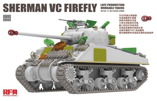 Przejdź do produktu Rye Field Model 5153 - 1:35 Sherman Vc Firefly late production