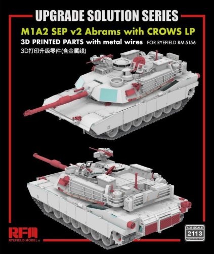 Przejdź do produktu Rye Field Model 2113 - 1:35 M1A2 SEP v2 Abrams w/Crows LP - Upgrade Solution