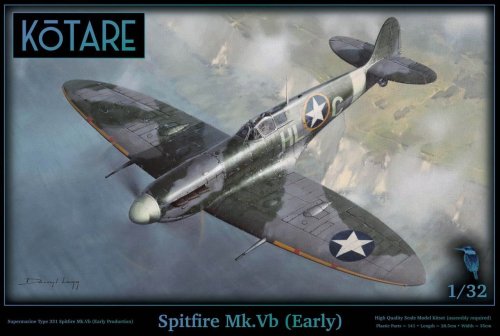 Przejdź do produktu Kotare K32006 - 1:32 Spitfire Mk.Vb Early