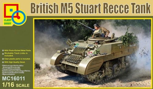 Przejdź do produktu Przedsprzedaż - Classy Hobby 16011 - 1:16 British M5 Stuart Recce tank