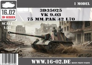 16.02 VK3D35025 - 1:35 VK 9.03 75mm PaK 42 L/70